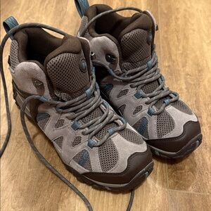 Merrell Gray and Brown Lace Up Boots
